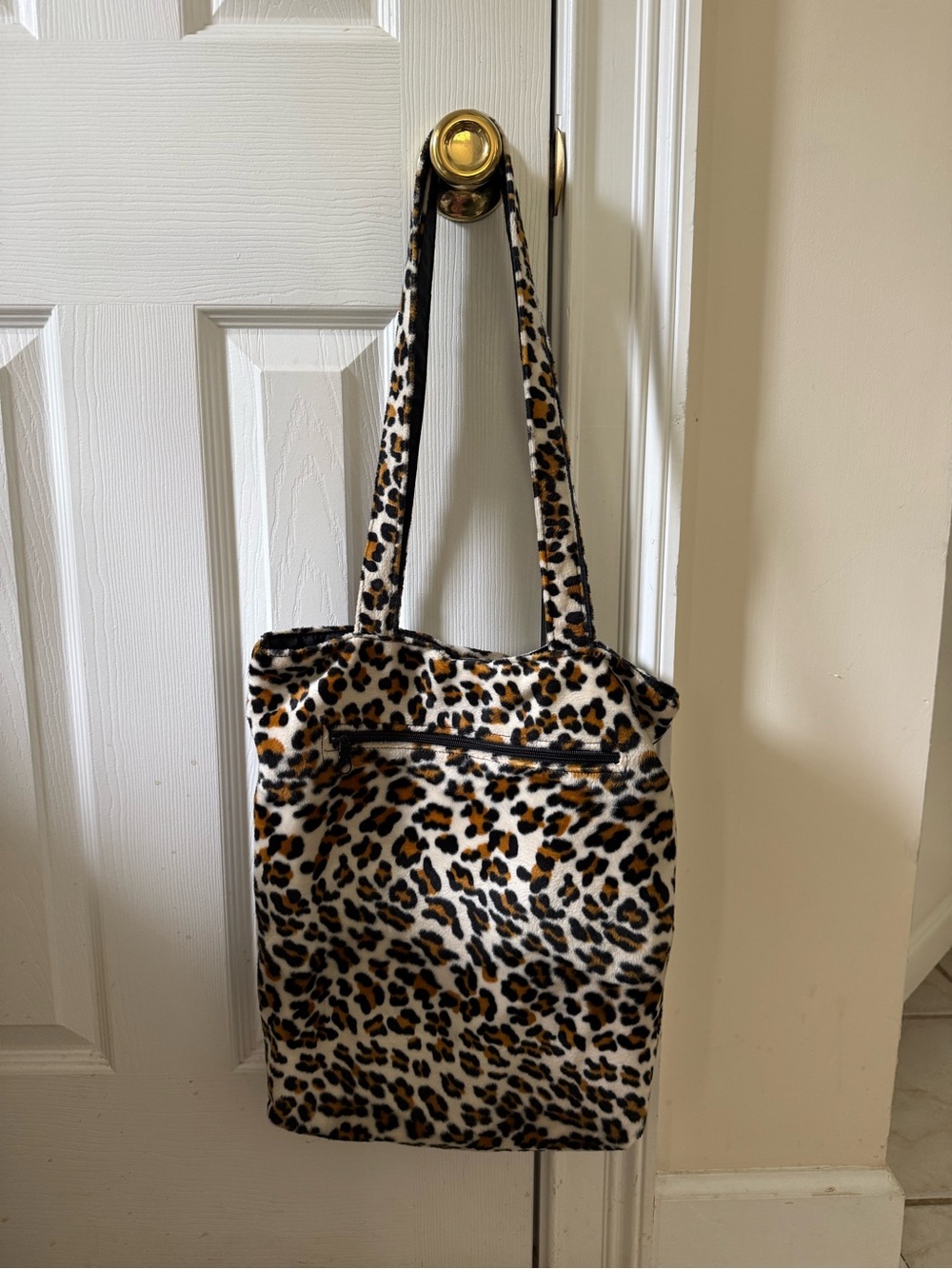 Kenneth Cole Reaction Leopard Print Faux FurTote Bag - Animal Print Shoulder Bag
